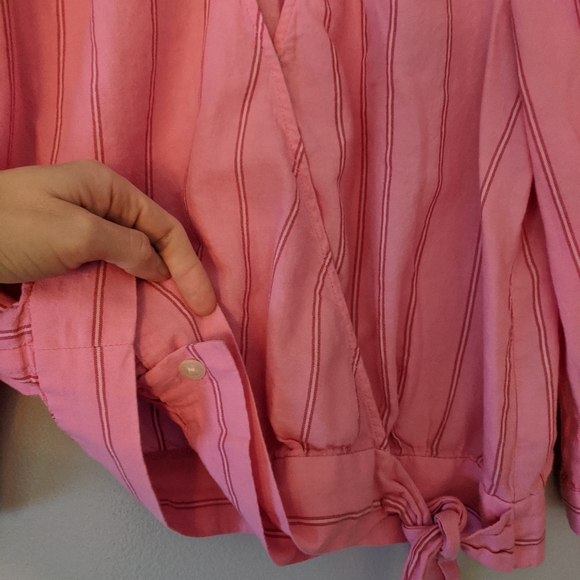 Madewell Wrap Top in Cecilia Stripe - Picture 6 of 6